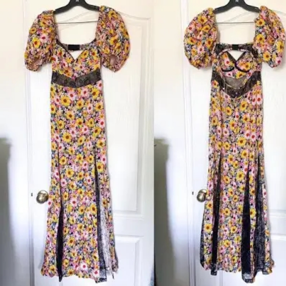 For Love & Lemons Sylvia Maxi dress